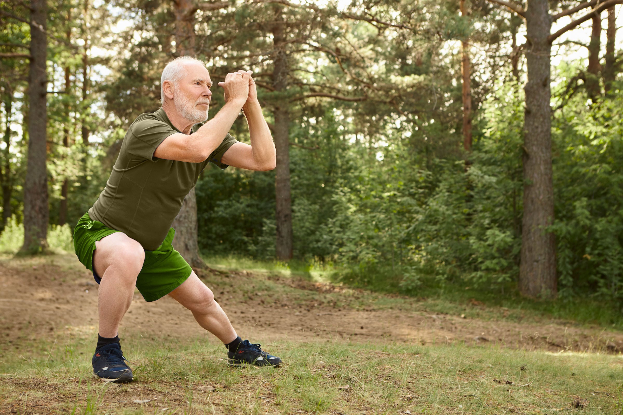 Titelbild Physiotherapeutische Übungen im Wald-Umfeld | Titelbild Physiotherapie Großer Bähr in Dresden
